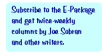 Today's column is "TKTKTK" -- Read Joe's columns the day he writes them.